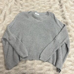 CJLA Rhea Oversized Knit Sweater Gray S/M